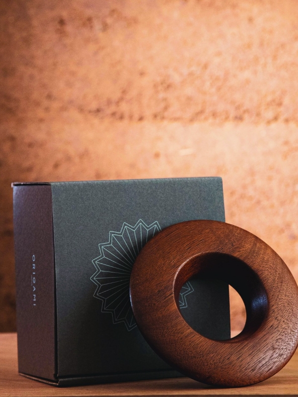 Origami Dripper Holder - Bois